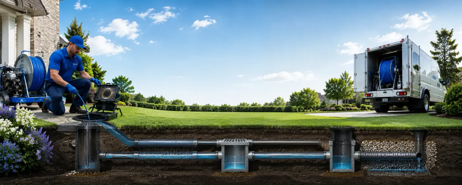 Outdoor drain cleaning information for Delavan, IL